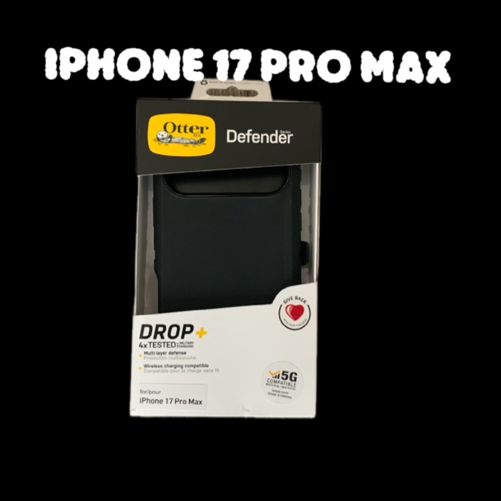 OtterBox Defender Case for iPhone 17 Pro Max - Midnight Black